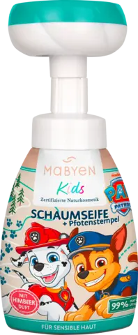 Kids Schaumseife mit Pfotenstempel von MABYEN