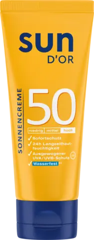 Sonnencreme LSF 50 hoch von SUN D'OR