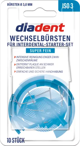 Wechselbürsten Super Fein ISO 3 von DIADENT