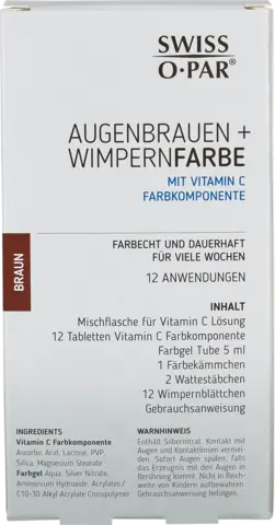 Augenbrauen und Wimpernfarbe braun von SWISS O PAR