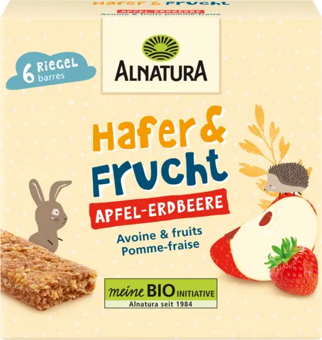 Bio Hafer & Frucht Apfel-Erdbeere von ALNATURA