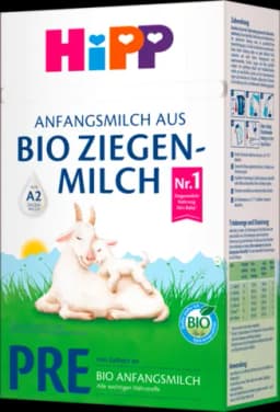 Bio Pre Anfangsmilch aus Ziegenmilch von Geburt an von HIPP