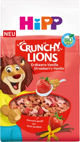 Bio Crunchy Lions Erdbeere-Vanille von HIPP