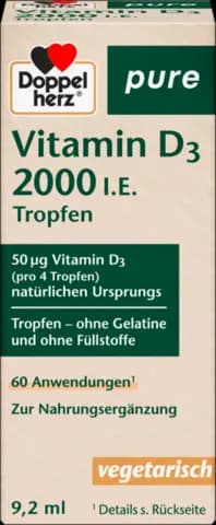 pure Vitamin D 2000 I.E. Tropfen von DOPPELHERZ