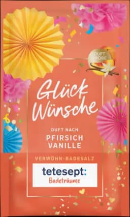 Badesalz Glückwünsche von TETESEPT