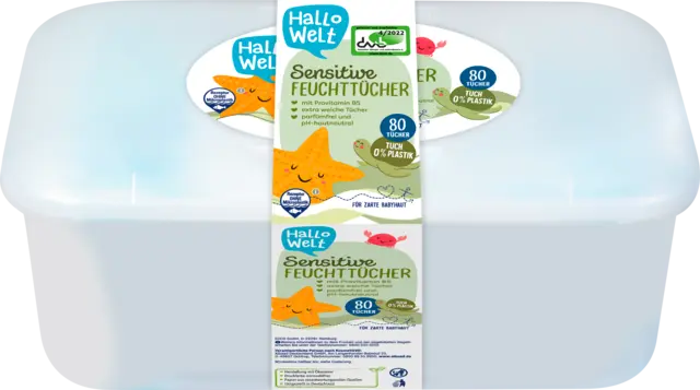Feuchttücher Box Sensitive von HALLO WELT