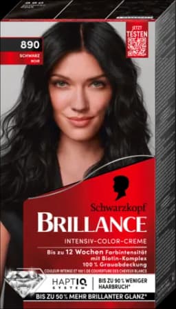 Brillance Intensiv-Color-Creme violette schwarz 890 von BRILLANCE