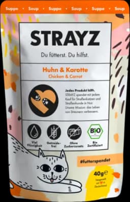 Bio Katze Suppe Huhn & Karotte von STRAYZ
