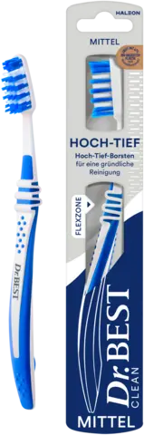 Zahnbürste Classic Hoch-Tief mittel von DR.BEST