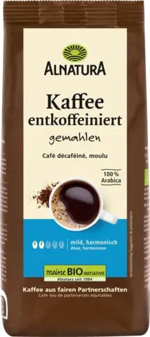 Bio Café Classic entkoffeiniert gemahlen von ALNATURA