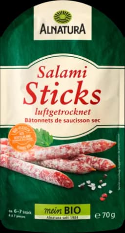 Bio Salami Sticks luftgetrocknet von ALNATURA