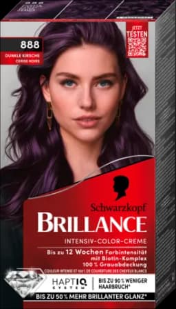 Brillance Intensiv-Color-Creme violette dunkle Kirsche 888 von BRILLANCE