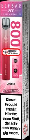 Einweg E-Zigarette Cherry 800Züge 20mg von ELFBAR