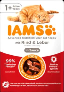 Advanced Nutrition Rind&Leber in Sauce ab 1 Jahr von IAMS