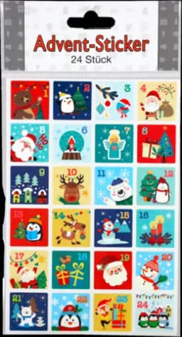 Advent-Sticker Weihnachten 1-24 von RODERMUND