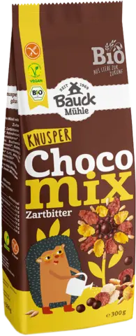Bio Knusper Choco Mix Zartbitter glutenfrei von BAUCK