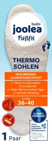 Fußfit Thermosohlen Gr.36-40 von JOOLEA