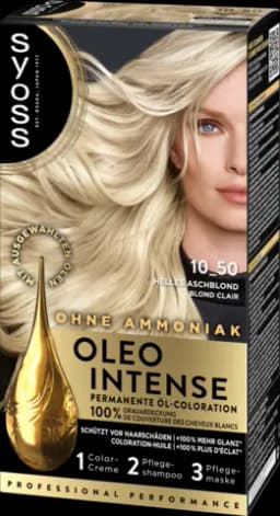 Oleo-Intense permanente Öl-Coloration helles Aschblond 10_50 von SYOSS