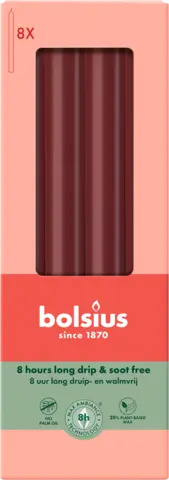 Torpedokerzen samtrot 20 x 230 mm von BOLSIUS