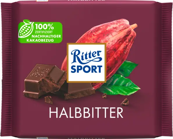 Halbbitter Tafel von RITTER SPORT