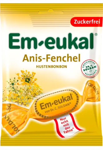 Anis-Fenchel Hustenbonbon zuckerfrei von EM EUKAL