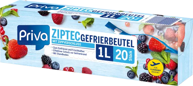 Ziptec Gefrierbeutel 1L von PRIVA