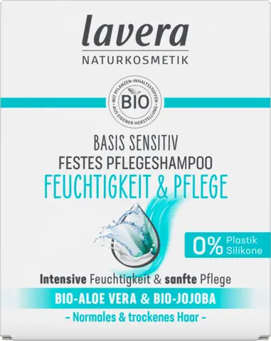 Festes Pflegeshampoo Basis Sensitiv Feuchtigkeit & Pflege von LAVERA