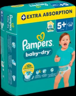 Baby Dry Windeln Junior Plus 12-17kg Single Pack Gr.5+ von PAMPERS