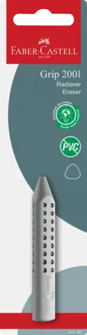 Dreikantradierer Grip 2001 grau von FABER-CASTELL