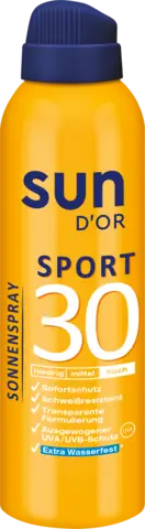 Aerosol Sport Sonnenspray LSF 30 hoch von SUN D'OR