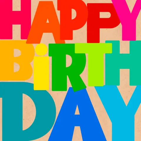 By Nature Servietten Birthday Letters 3-lagig 33 x 33 cm von BRAUN&COMPANY