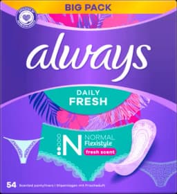 Daily Fresh Flexistyle Normal Slipeinlagen mit Frischeduft Big Pack von ALWAYS