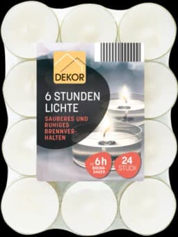 Teelichter 6h 24ST von DEKOR