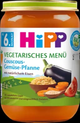 Bio Menü Couscous-Gemüse-Pfanne ab dem 6.Monat von HIPP