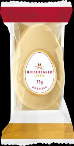 Weißes Marzipan - Ei von NIEDEREGGER