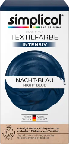 Textilfarbe intensiv Nacht-Blau von SIMPLICOL