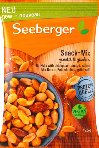 Snack-Mix geröstet & gesalzen von SEEBERGER