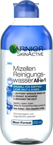 Skin Active Mizellen Reinigungswasser All in 1 von GARNIER