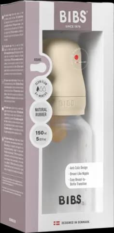 Babyflasche Latex Medium Flow Ivory 150 ml von BIBS