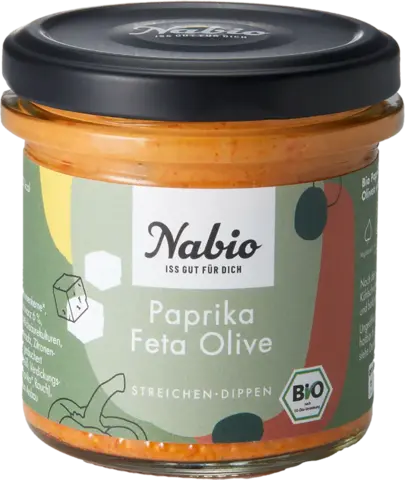 Bio Paprika Feta Olive Aufstrich von NABIO