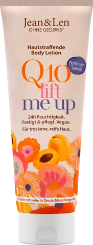 Hautstraffende Bodylotion Aprikosenkernöl & Q10 von JEAN & LEN