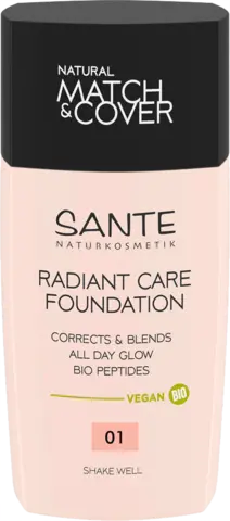 Radiant Foundation 01 warm ivory von SANTE