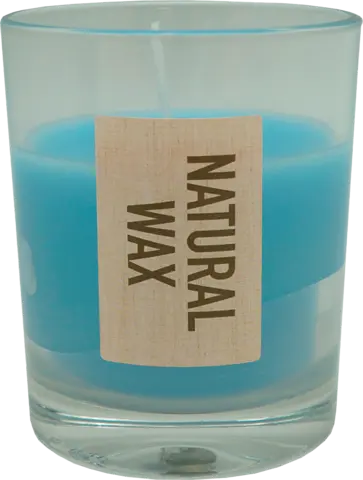 Natural Wax Kerze im Glas blue 59 7 x 8,6cm von CUP CANDLE