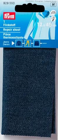 Flickstoff Jeans dunkelblau 12 x 45 cm von PRYM