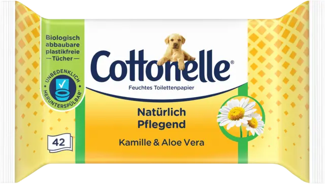 Feuchtes Toilettenpapier Natürlich Pflegend Kamille & Aloe Vera von COTTONELLE