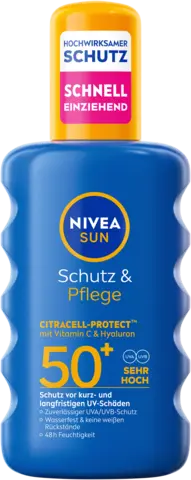 Schutz & Pflege Spray LSF 50+ von NIVEA