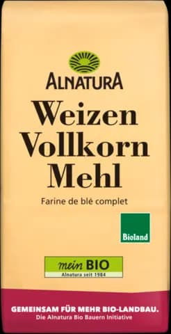 Bio Weizen Vollkorn Mehl von ALNATURA