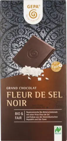Bio Grand Chocolate Fleur de Sel Noir von GEPA