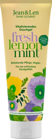 Vitalisierendes Duschgel Zitronenverbene & Minze von JEAN & LEN