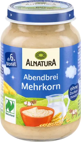 Bio Abendbrei Mehrkornbrei ab dem 6. Monat von ALNATURA